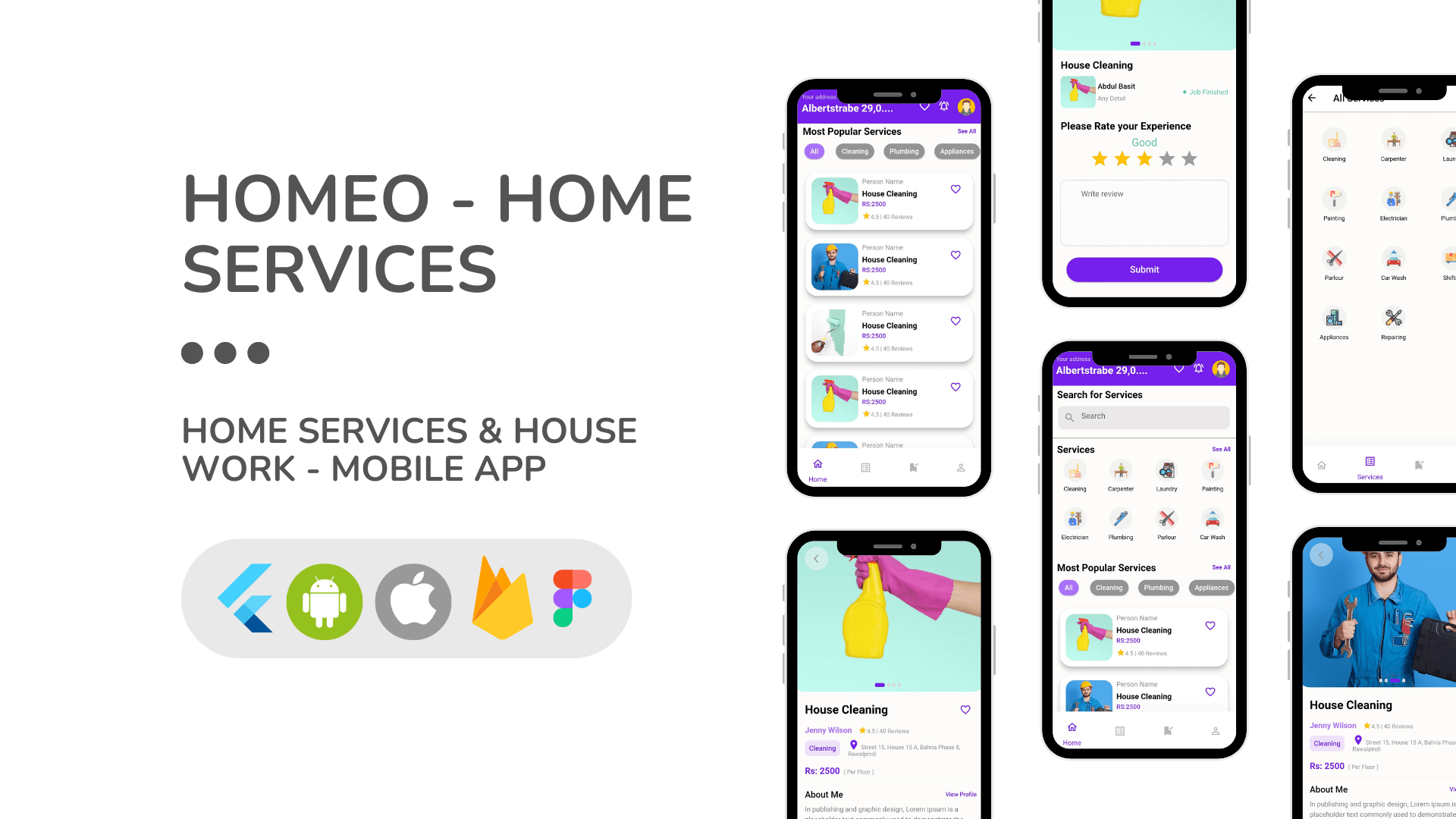 Homeo-Home services booking app-developermatic